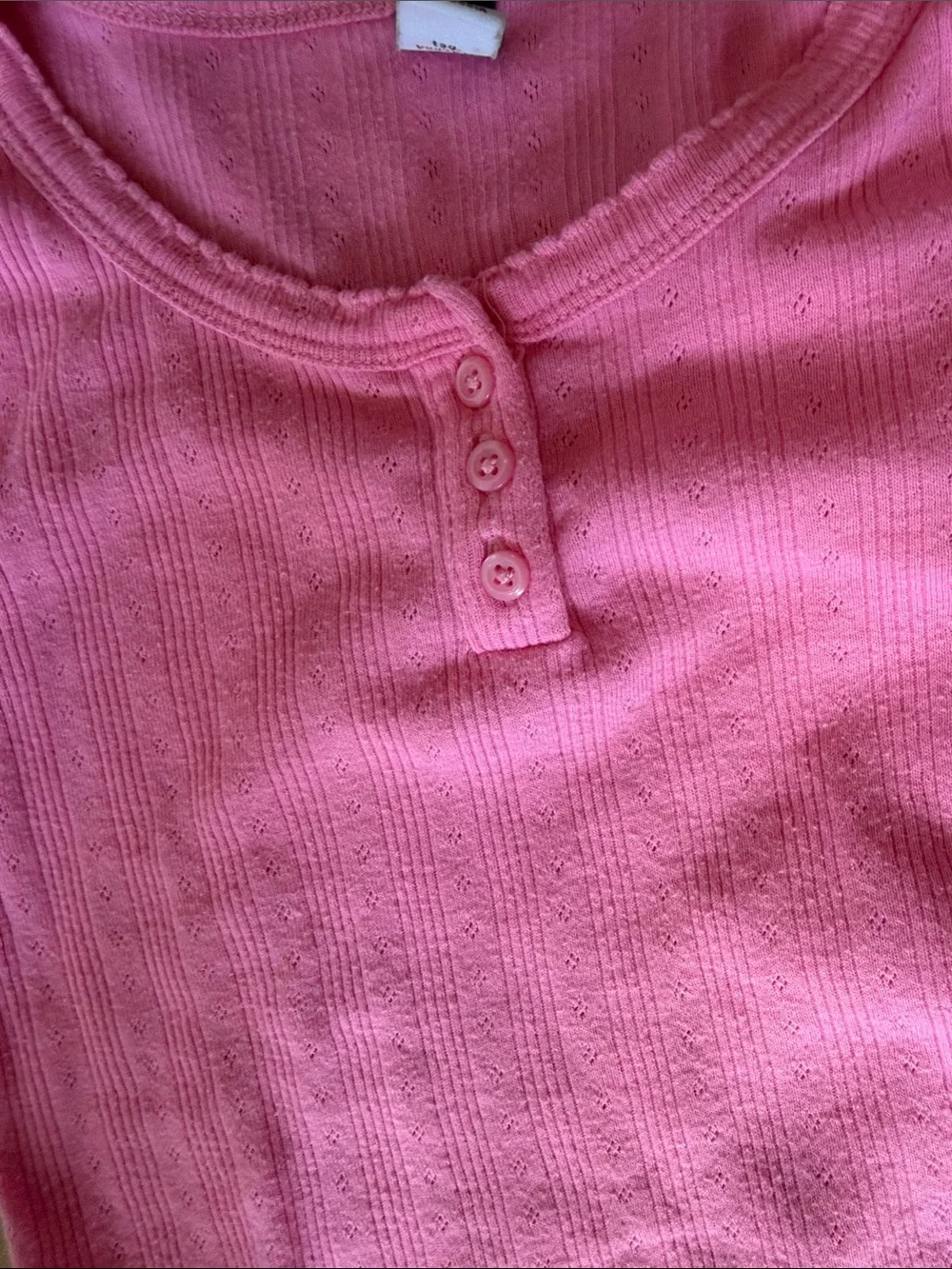 Old Navy Girls' Pink Short Sleeve Henley Tops - 2-Pack